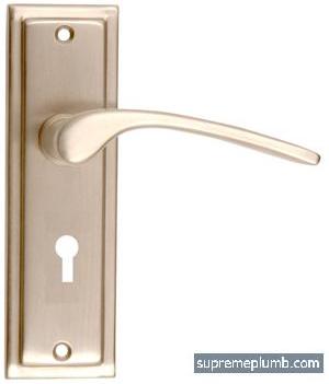 Roma Lever Lock Satin Nickel